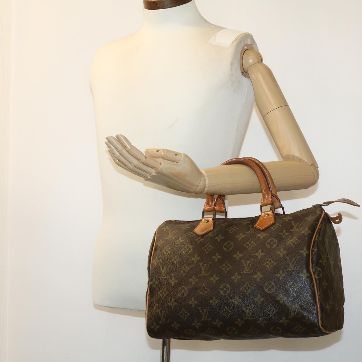 LOUIS VUITTON Monogram Speedy 30 Hand Bag M41526 LV Auth 32184