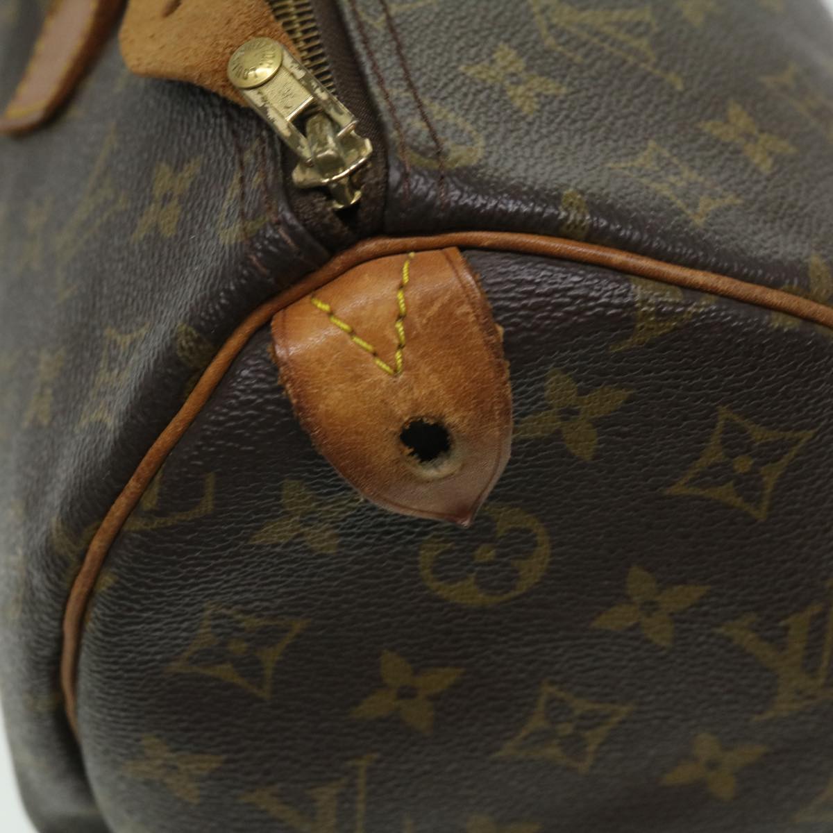 LOUIS VUITTON Monogram Speedy 35 Hand Bag M41524 LV Auth 32185