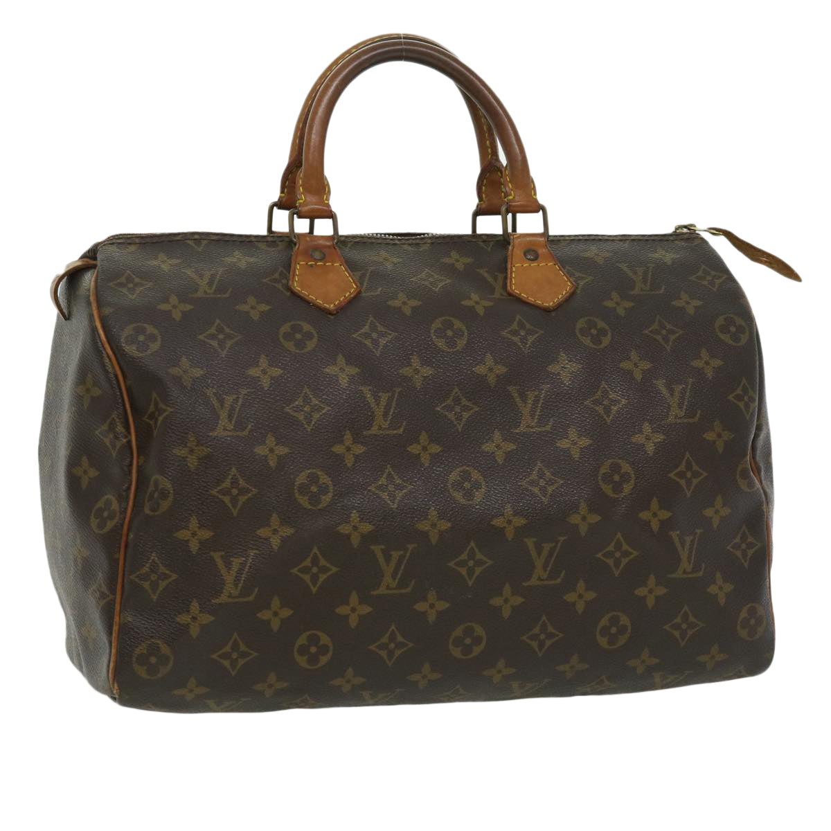 LOUIS VUITTON Monogram Speedy 35 Hand Bag M41524 LV Auth 32185