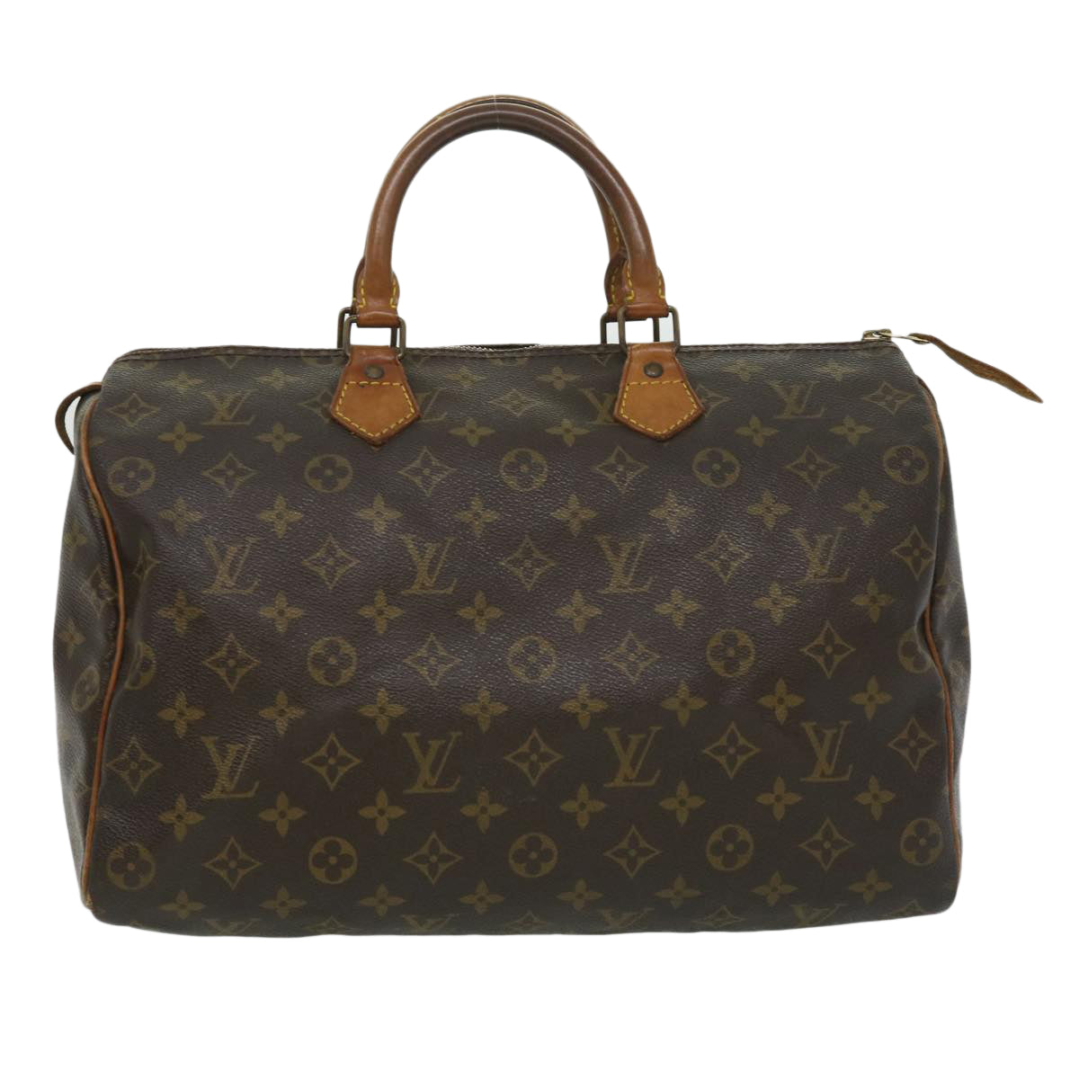 LOUIS VUITTON Monogram Speedy 35 Hand Bag M41524 LV Auth 32185