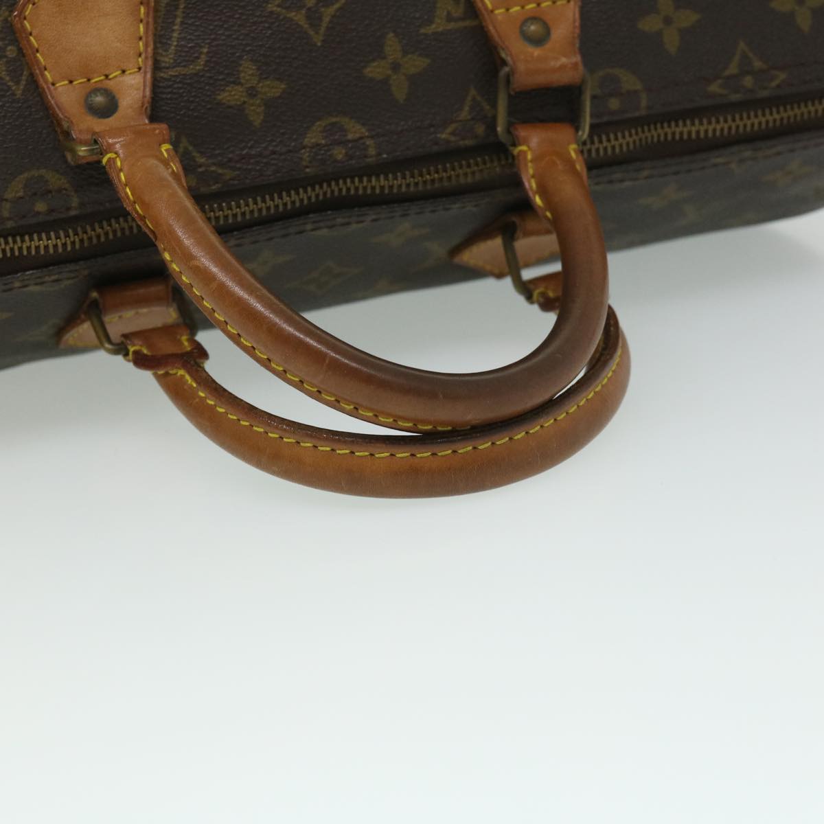 LOUIS VUITTON Monogram Speedy 35 Hand Bag M41524 LV Auth 32185