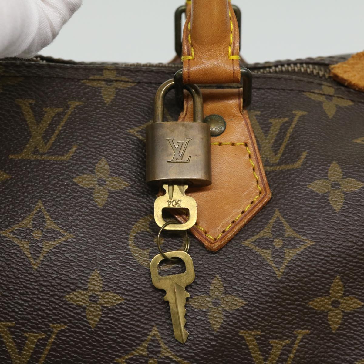 LOUIS VUITTON Monogram Speedy 40 Hand Bag M41522 LV Auth 32186