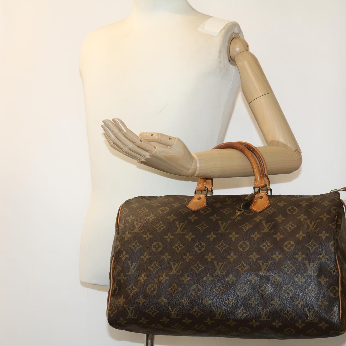 LOUIS VUITTON Monogram Speedy 40 Hand Bag M41522 LV Auth 32186