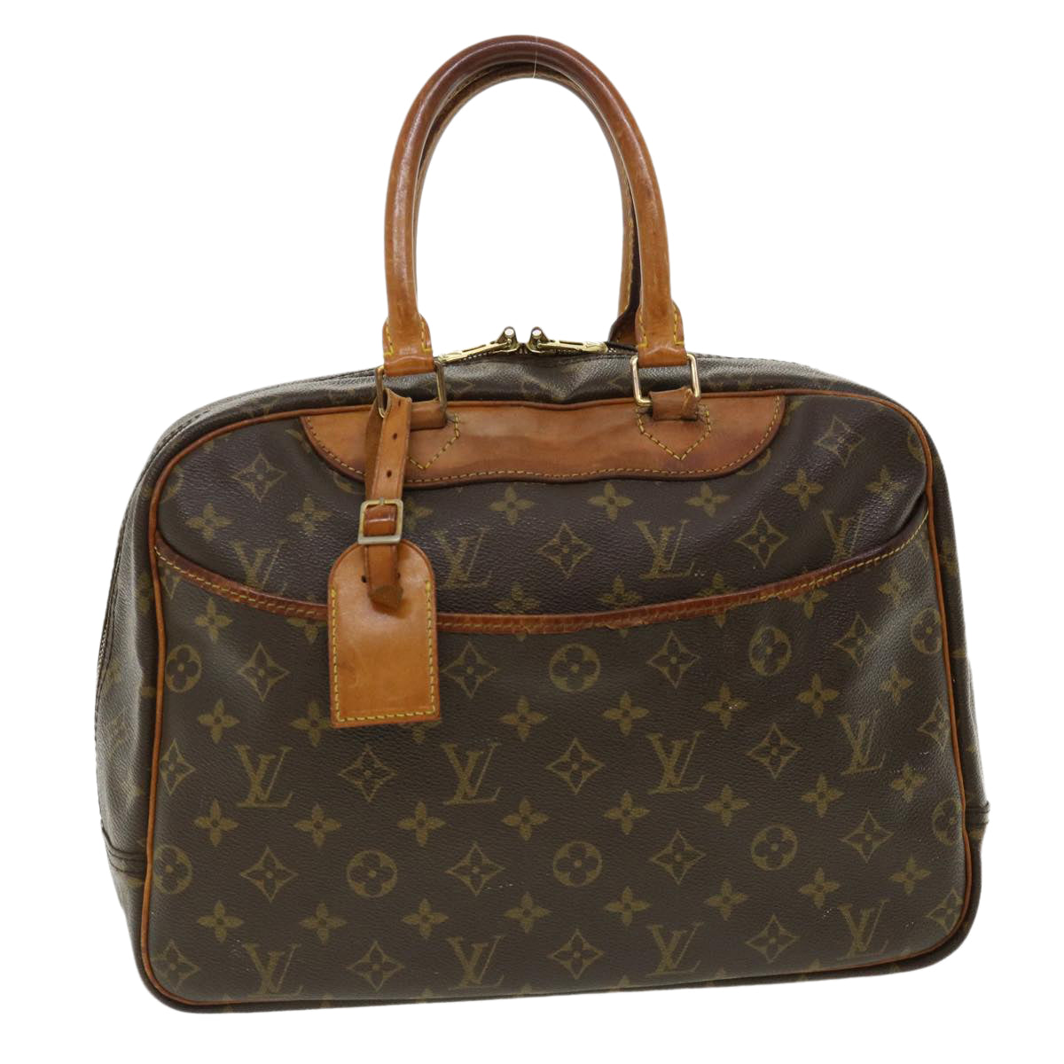 LOUIS VUITTON Monogram Deauville Hand Bag M47270 LV Auth 32213