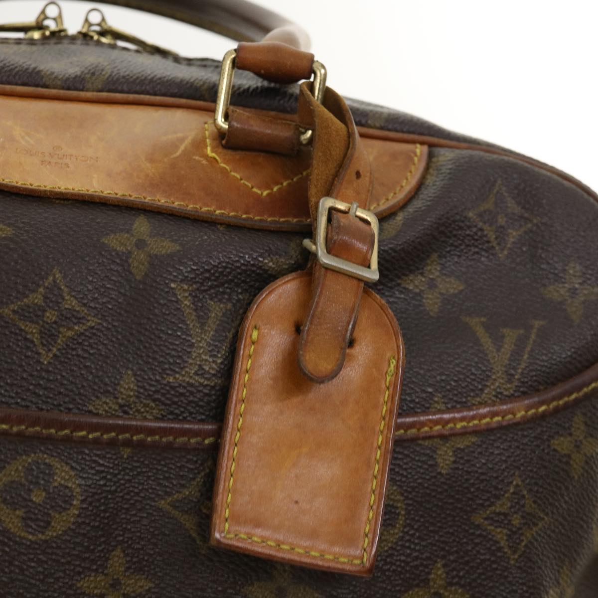 LOUIS VUITTON Monogram Deauville Hand Bag M47270 LV Auth 32214