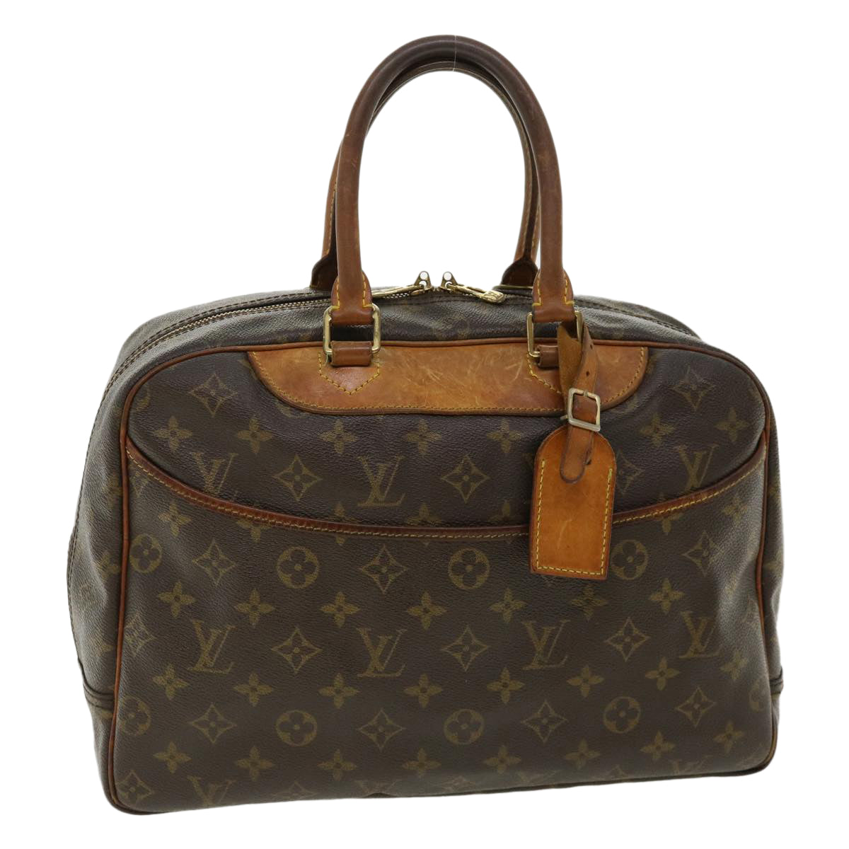 LOUIS VUITTON Monogram Deauville Hand Bag M47270 LV Auth 32214