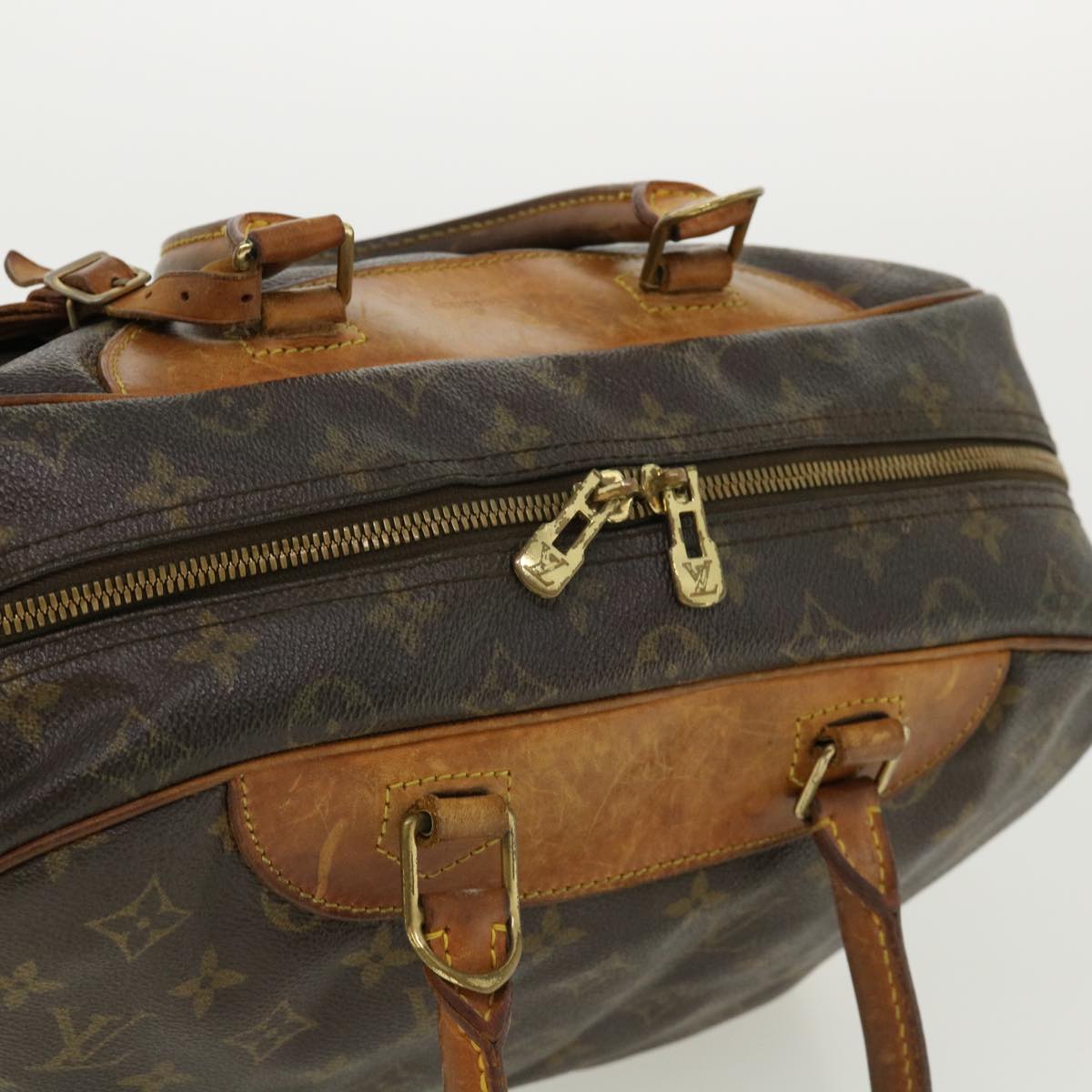 LOUIS VUITTON Monogram Deauville Hand Bag M47270 LV Auth 32214