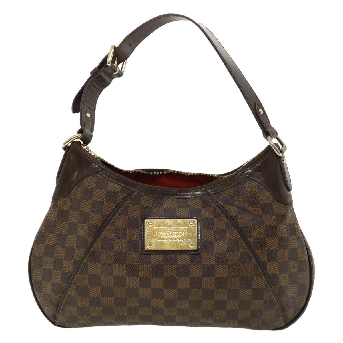 LOUIS VUITTON Damier Ebene Thames GM Shoulder Bag N48181 LV Auth 32240