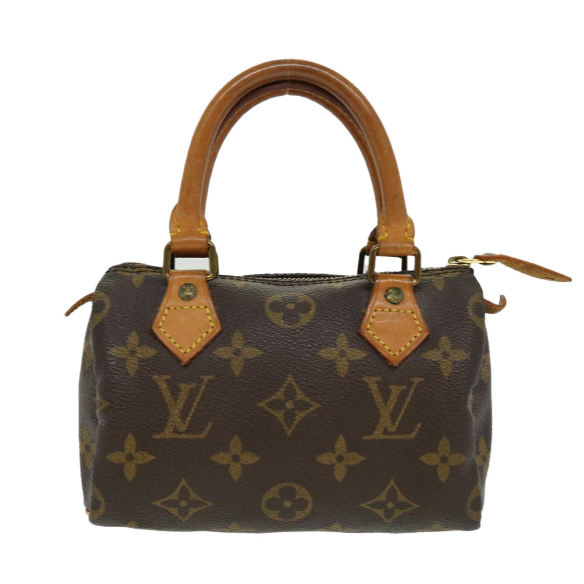 LOUIS VUITTON Monogram Mini Speedy Hand Bag M41534 LV Auth 32247