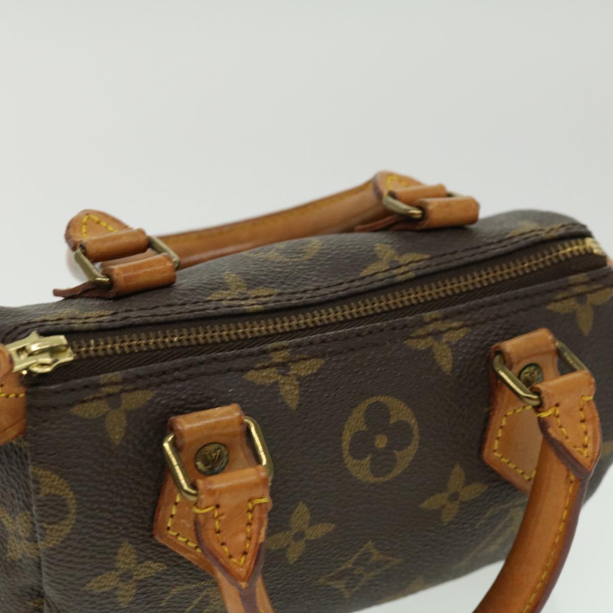 LOUIS VUITTON Monogram Mini Speedy Hand Bag M41534 LV Auth 32247