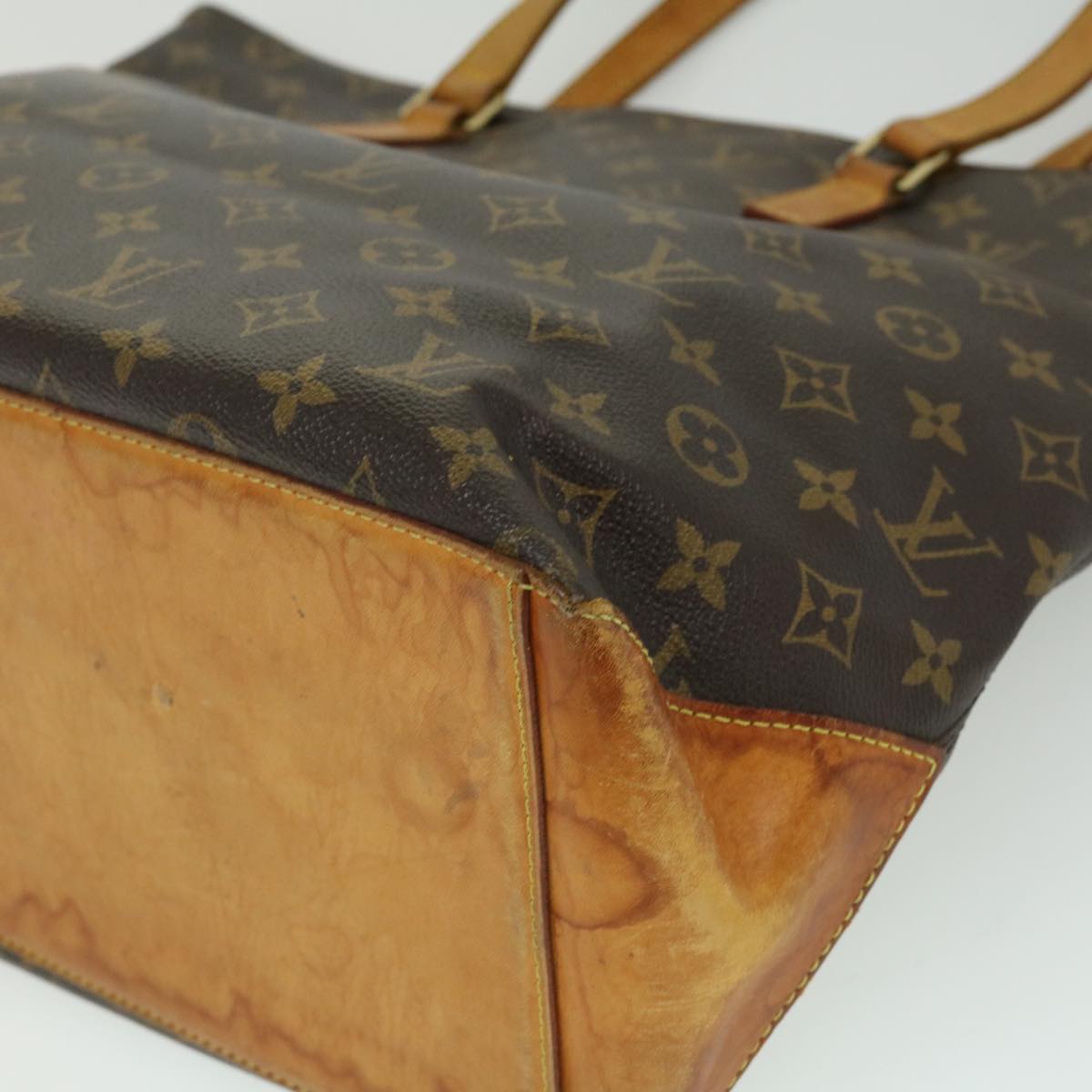 LOUIS VUITTON Monogram Cabas Mezzo Tote Bag M51151 LV Auth 32280