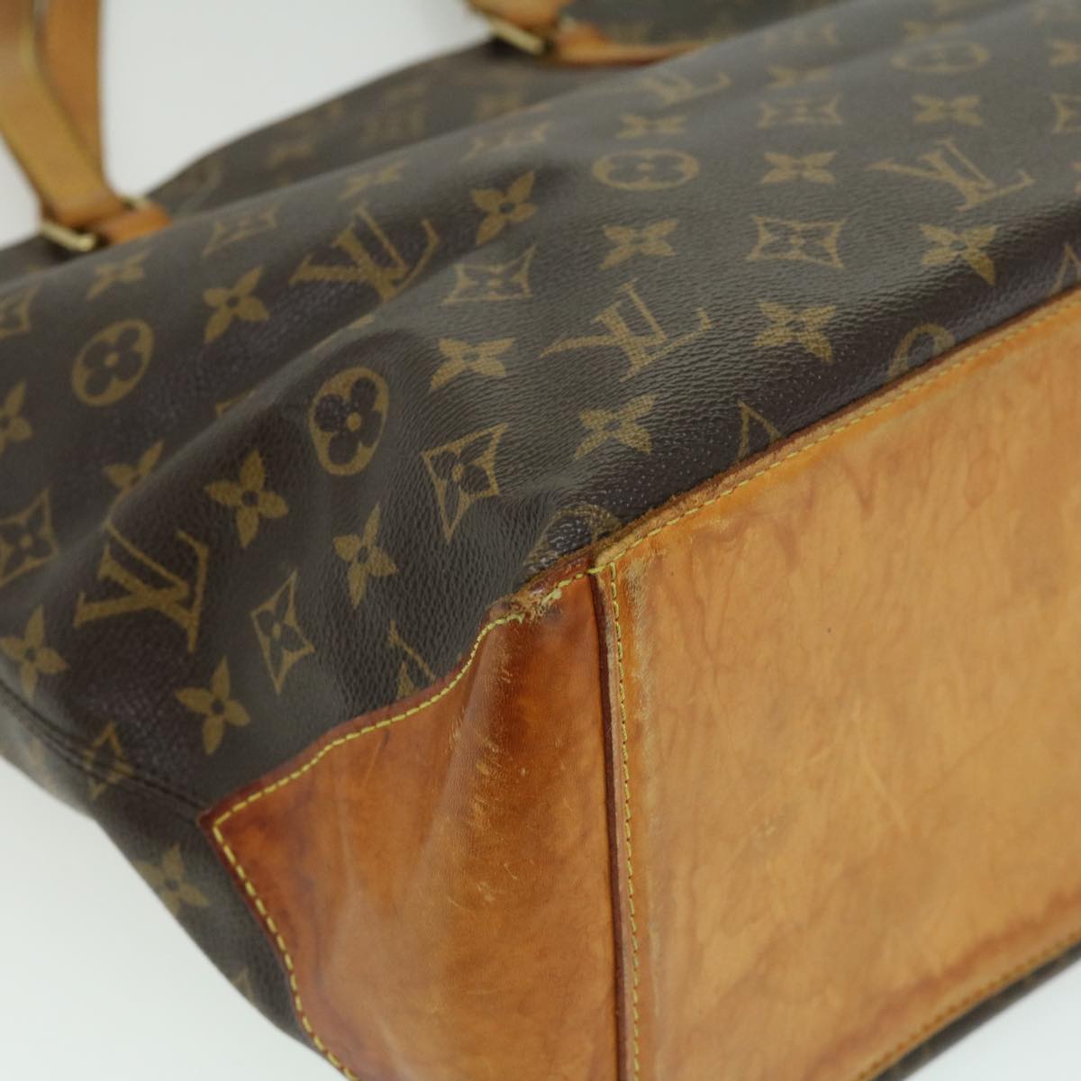 LOUIS VUITTON Monogram Cabas Mezzo Tote Bag M51151 LV Auth 32280