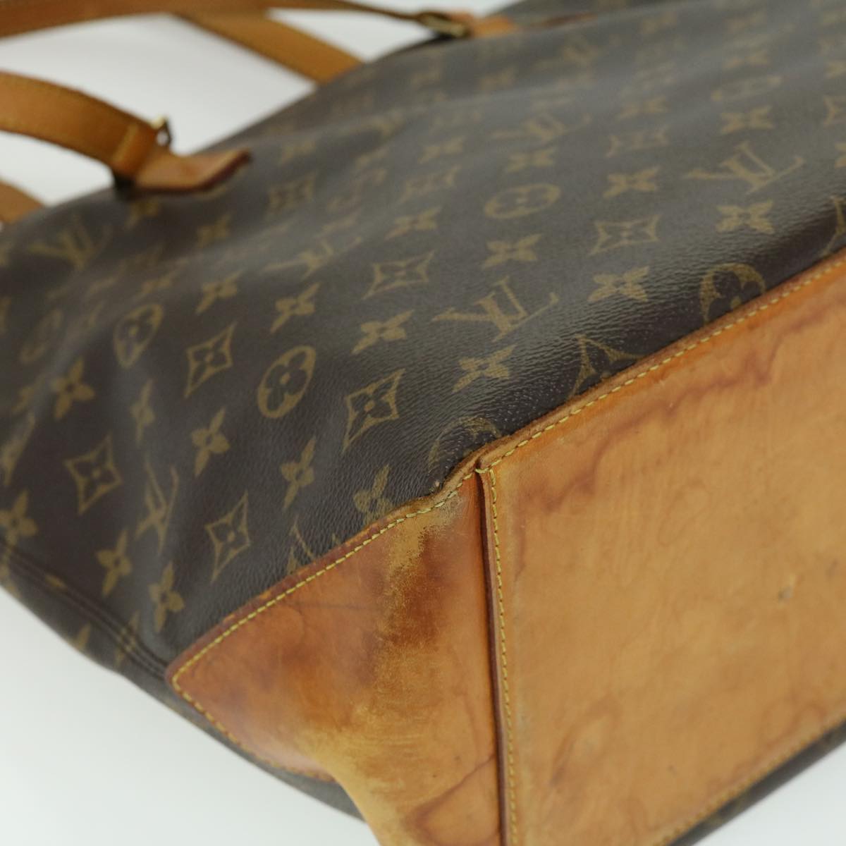 LOUIS VUITTON Monogram Cabas Mezzo Tote Bag M51151 LV Auth 32280