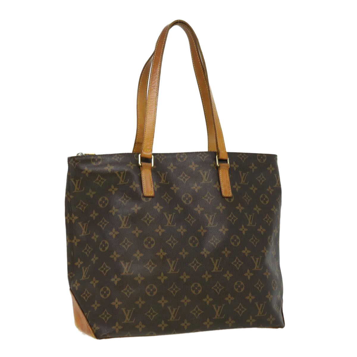 LOUIS VUITTON Monogram Cabas Mezzo Tote Bag M51151 LV Auth 32280