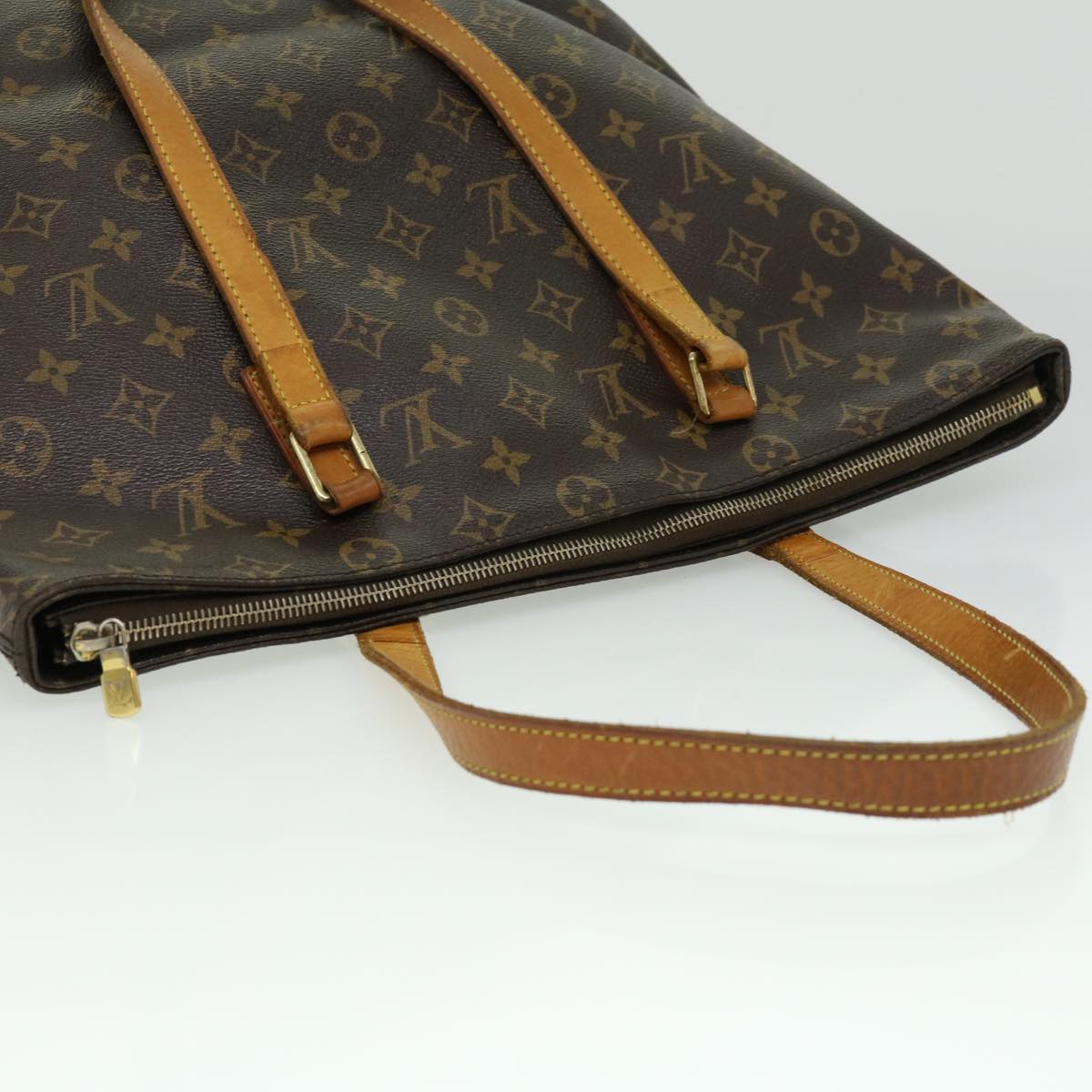 LOUIS VUITTON Monogram Cabas Mezzo Tote Bag M51151 LV Auth 32280