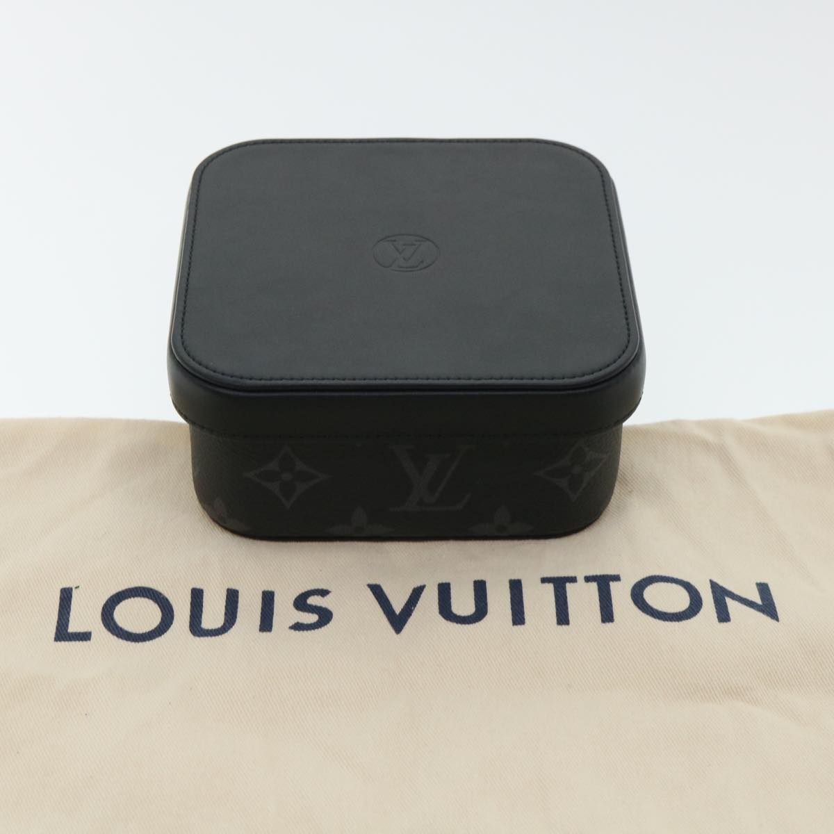 LOUIS VUITTON Monogram Eclipse Boite Camille MM GI0257 LV Auth 32325A