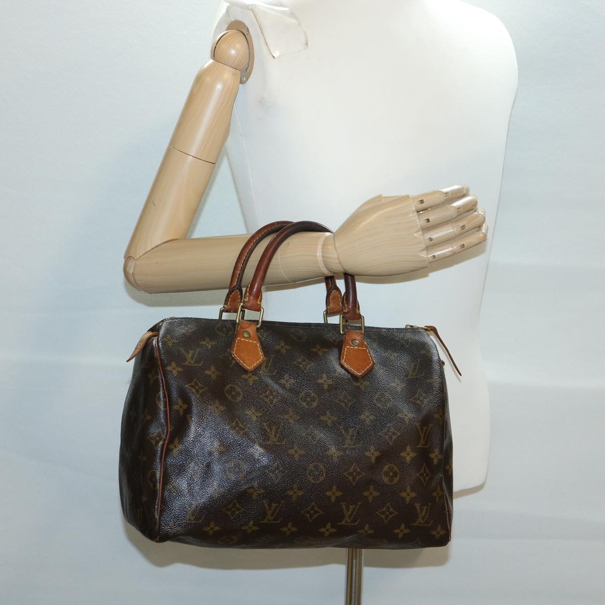 LOUIS VUITTON Monogram Speedy 30 Hand Bag M41526 LV Auth 32331