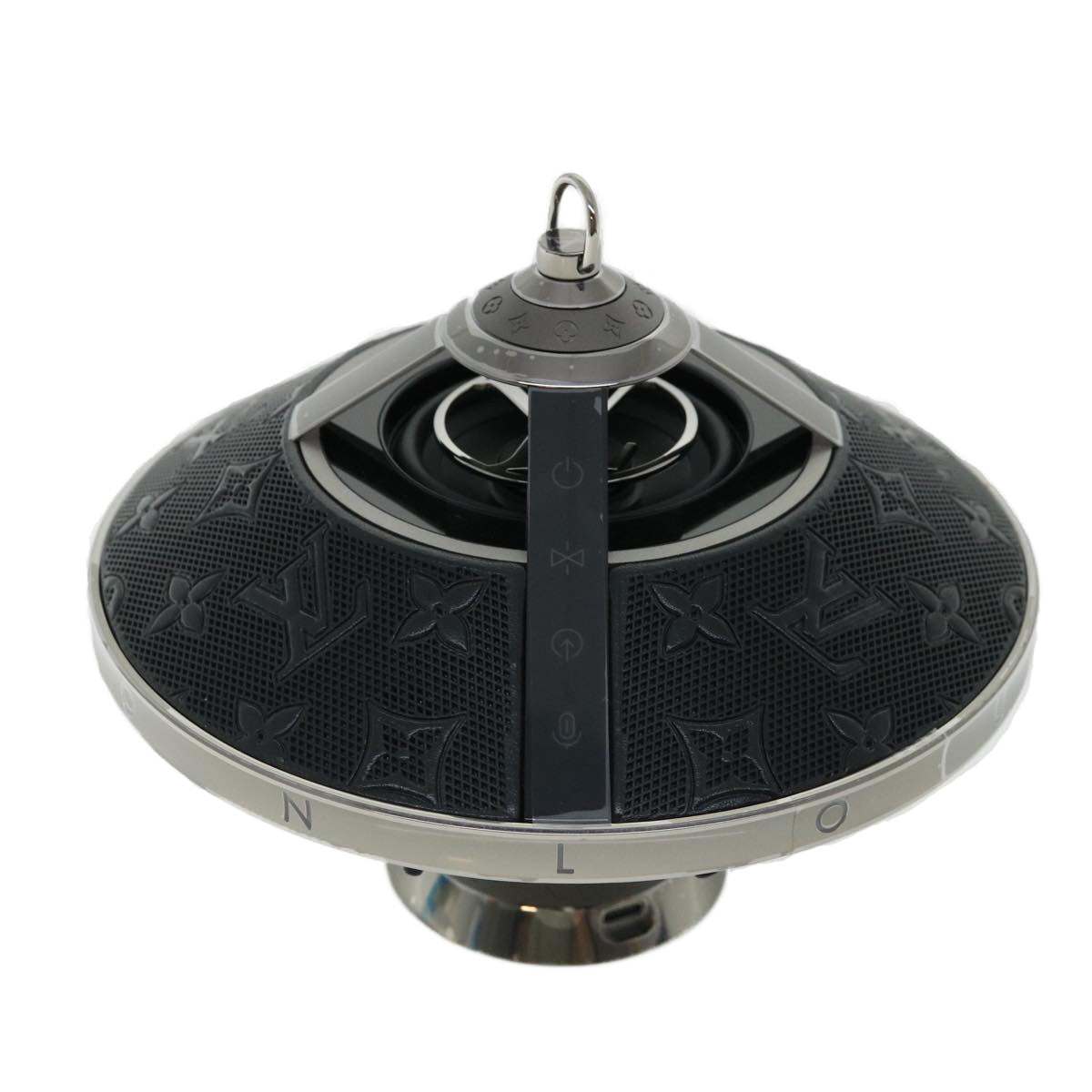 LOUIS VUITTON Monogram Horizon light-up speaker object Black QAC000 Auth 32374A - 0