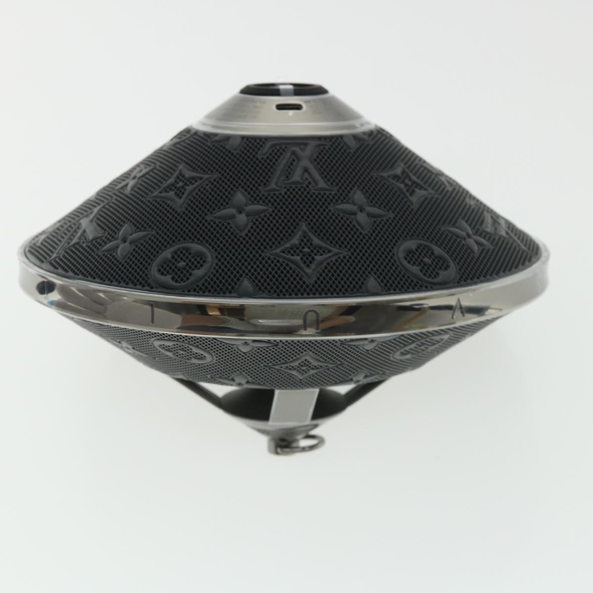 LOUIS VUITTON Monogram Horizon light-up speaker object Black QAC000 Auth 32374A