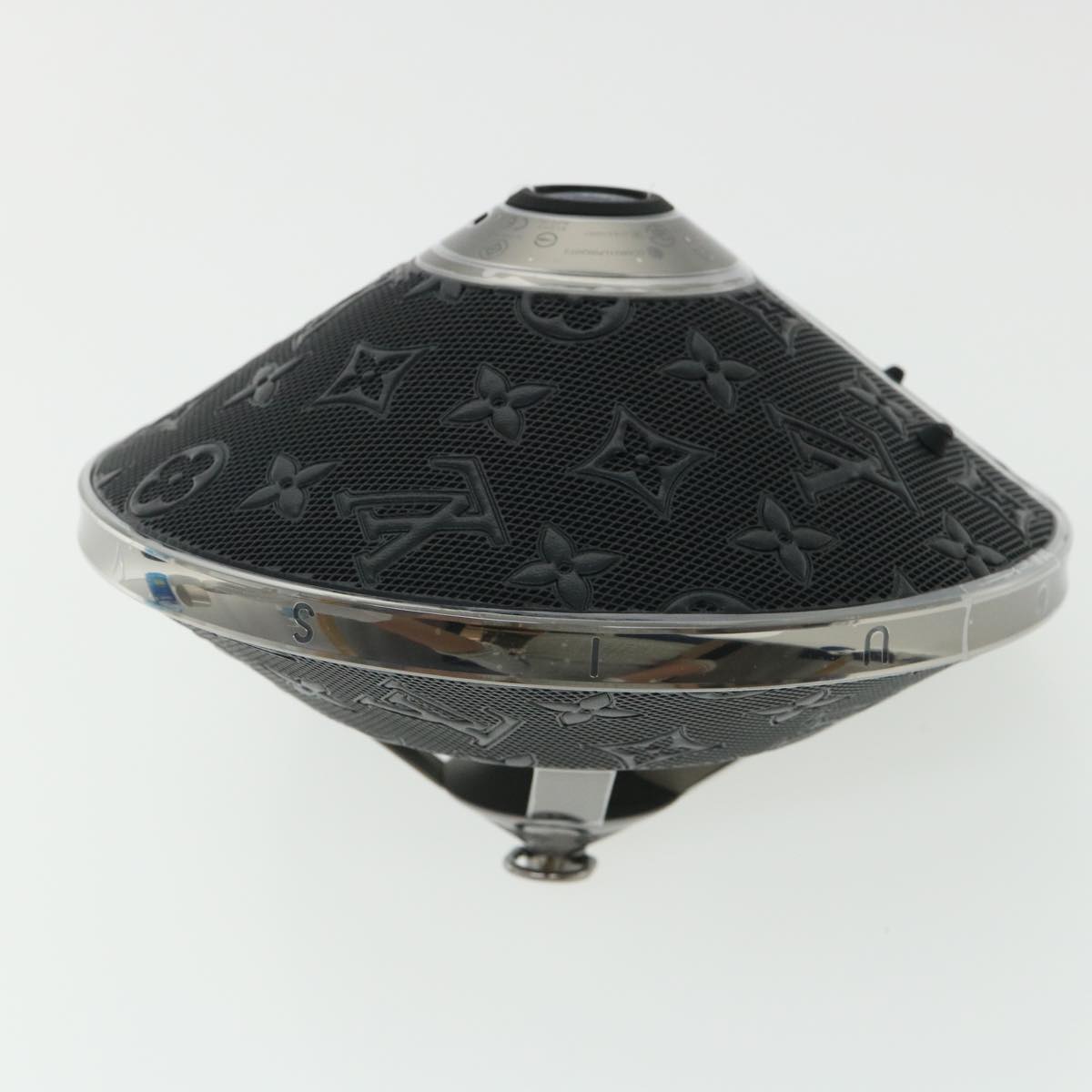 LOUIS VUITTON Monogram Horizon light-up speaker object Black QAC000 Auth 32374A