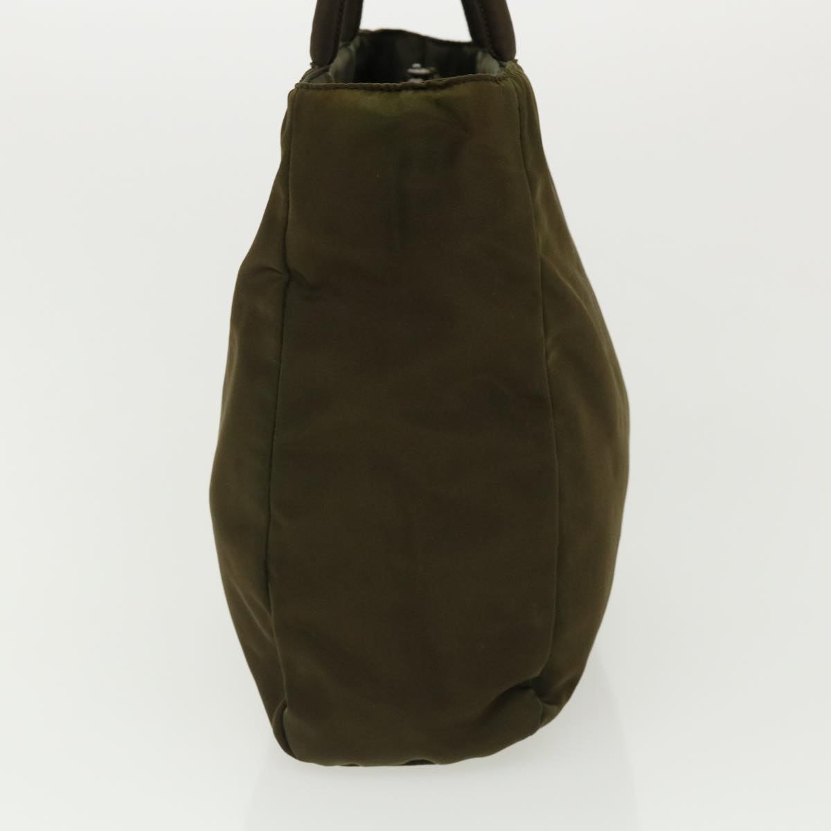 PRADA Hand Bag Nylon Khaki Auth 32408