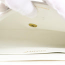 CHANEL Matelasse Pair Shoulder Bag Lamb Skin White CC Auth 32416A-21