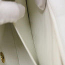 CHANEL Matelasse Pair Shoulder Bag Lamb Skin White CC Auth 32416A-24