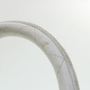 CHANEL Matelasse Pair Shoulder Bag Lamb Skin White CC Auth 32416A-34