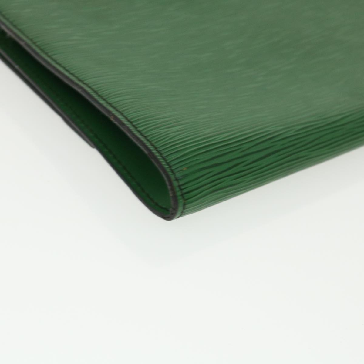 LOUIS VUITTON Epi Document case Clutch Bag Green LV Auth 32423