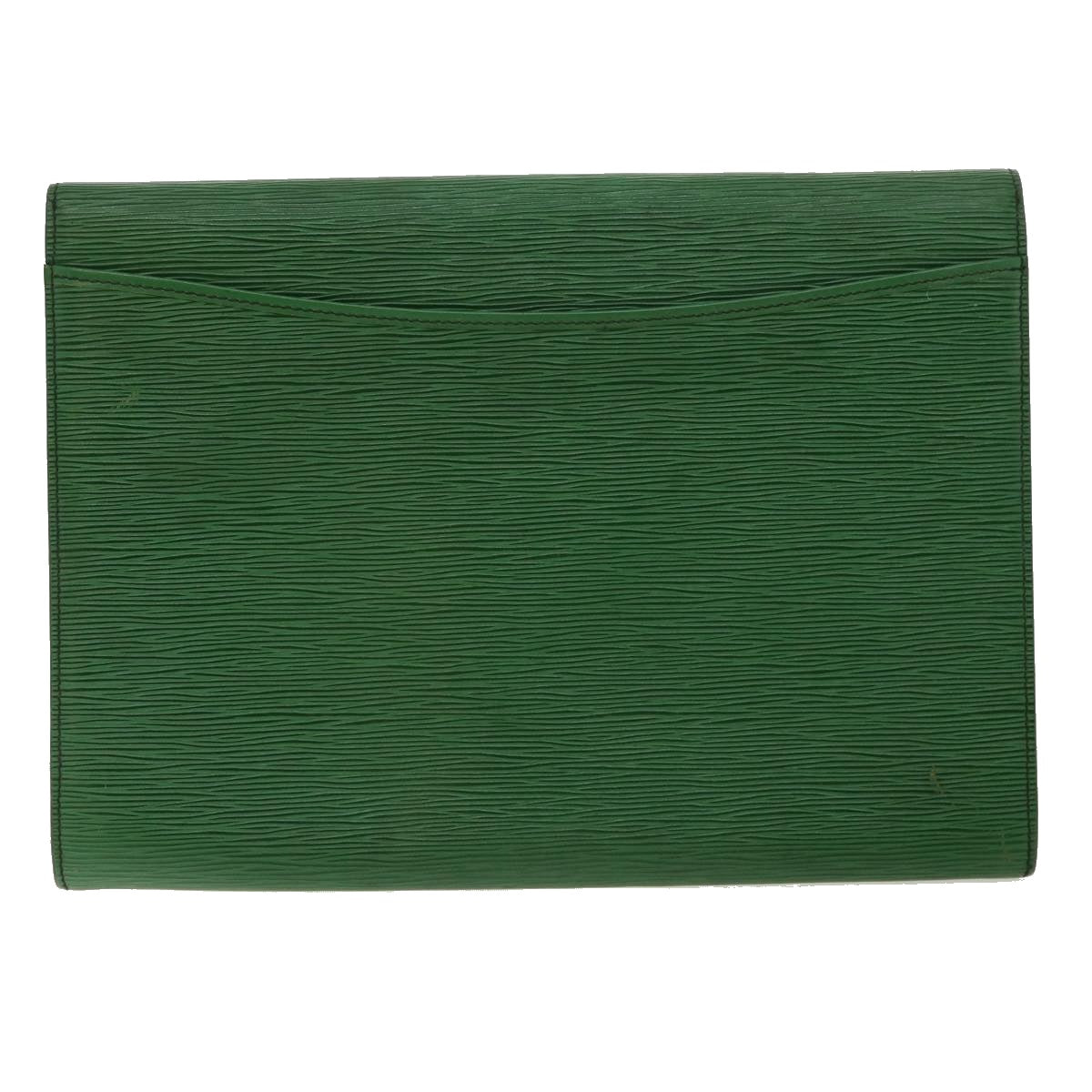 LOUIS VUITTON Epi Document case Clutch Bag Green LV Auth 32423 - 0