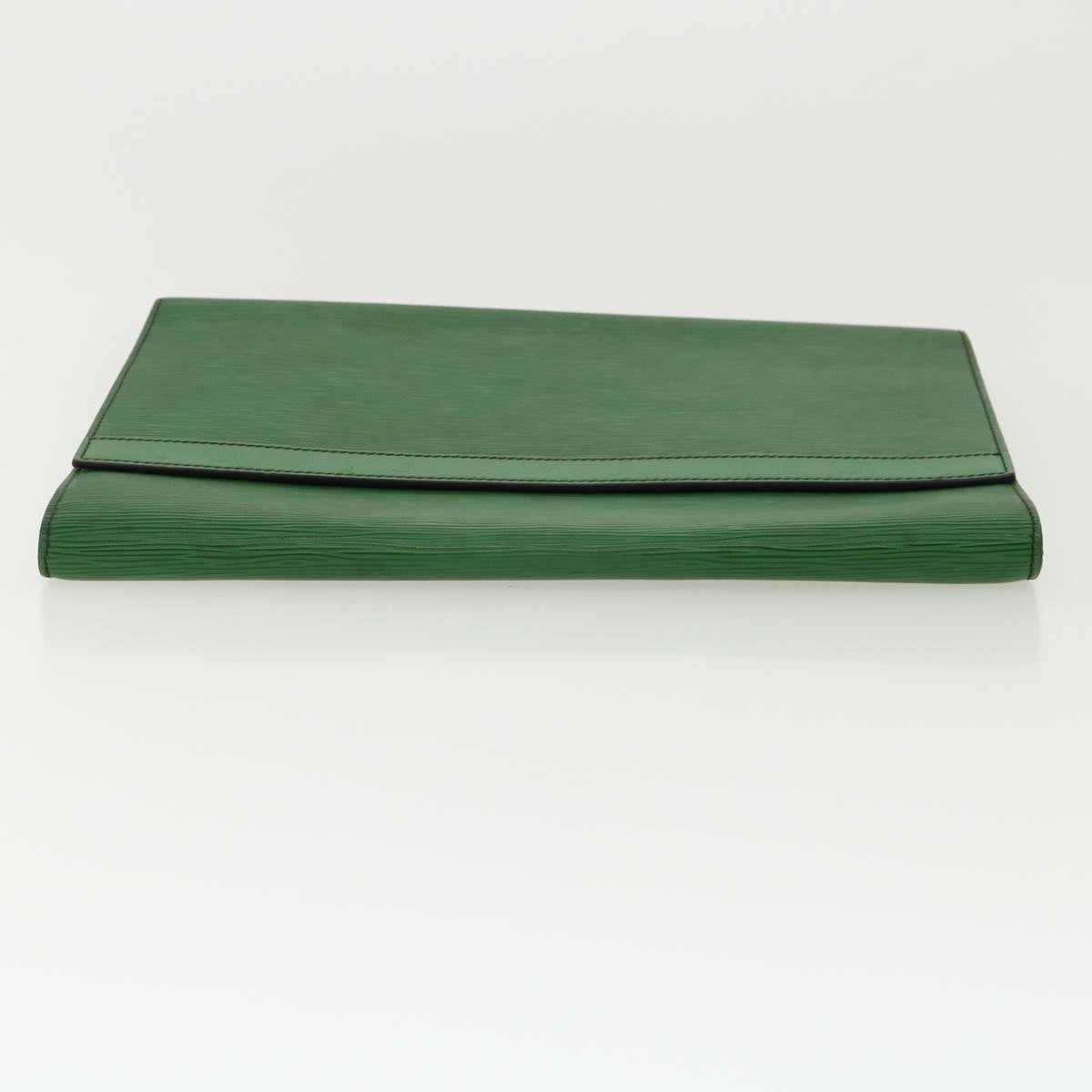 LOUIS VUITTON Epi Document case Clutch Bag Green LV Auth 32423