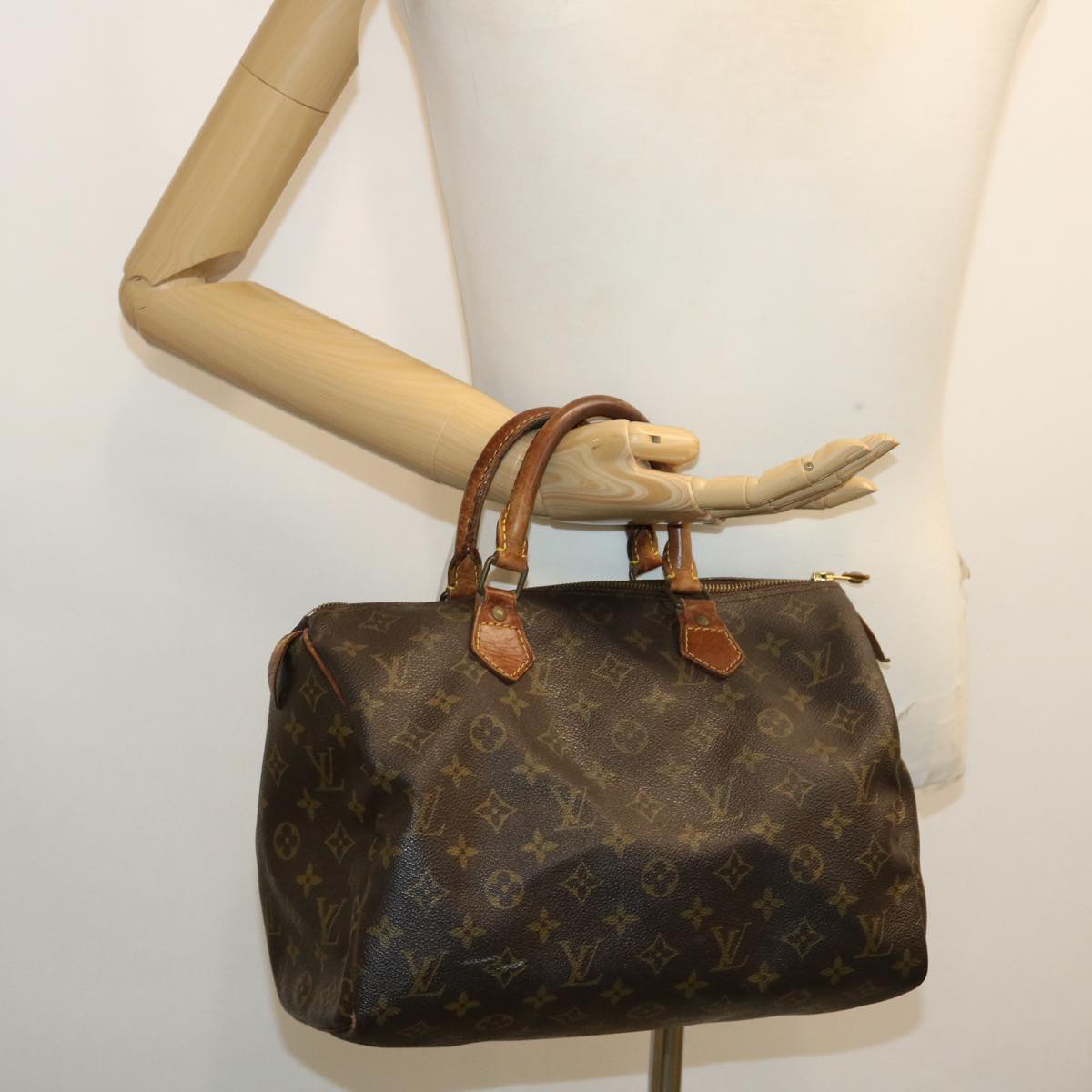 LOUIS VUITTON Monogram Speedy 30 Hand Bag M41526 LV Auth 32442