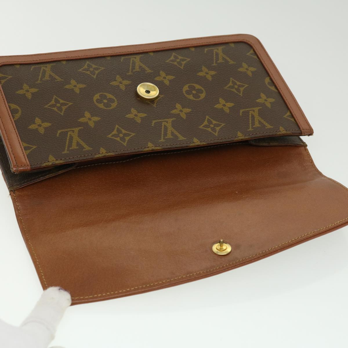 LOUIS VUITTON Monogram Pochette Dam PM Clutch Bag M51812 LV Auth 32473