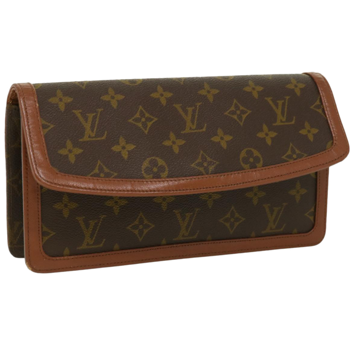 LOUIS VUITTON Monogram Pochette Dam PM Clutch Bag M51812 LV Auth 32473