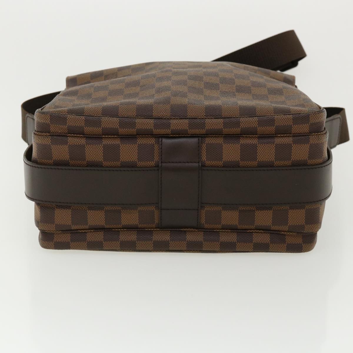 LOUIS VUITTON Damier Ebene Naviglio Shoulder Bag N45255 LV Auth 32477