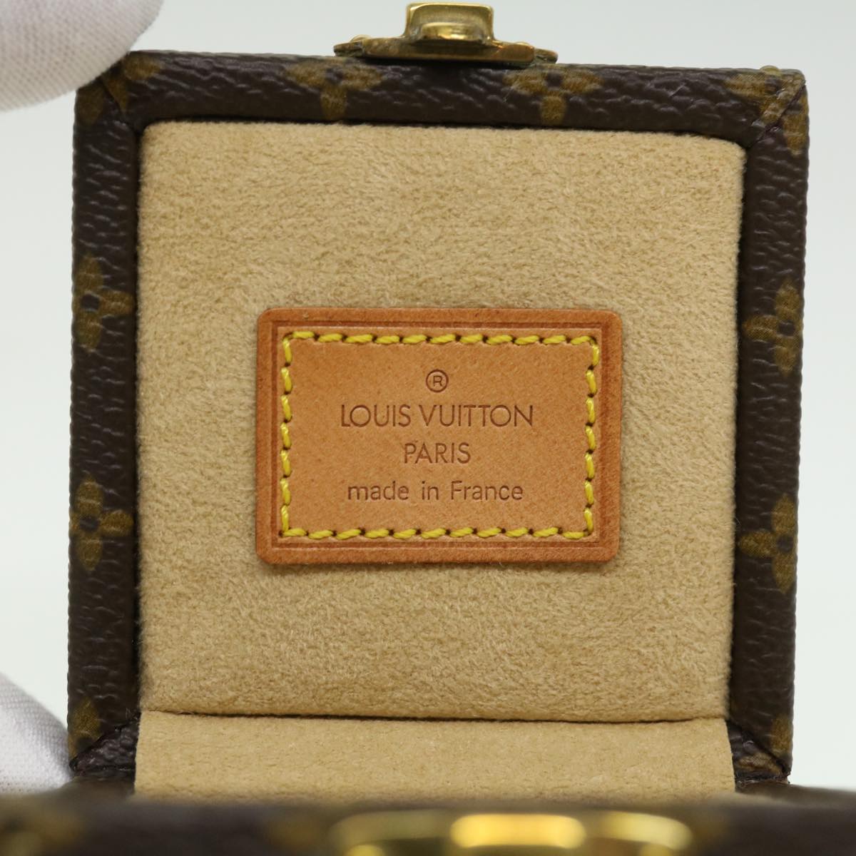 LOUIS VUITTON Monogram Eccrine Declaration Jewelry Box M21010 LV Auth 32529A