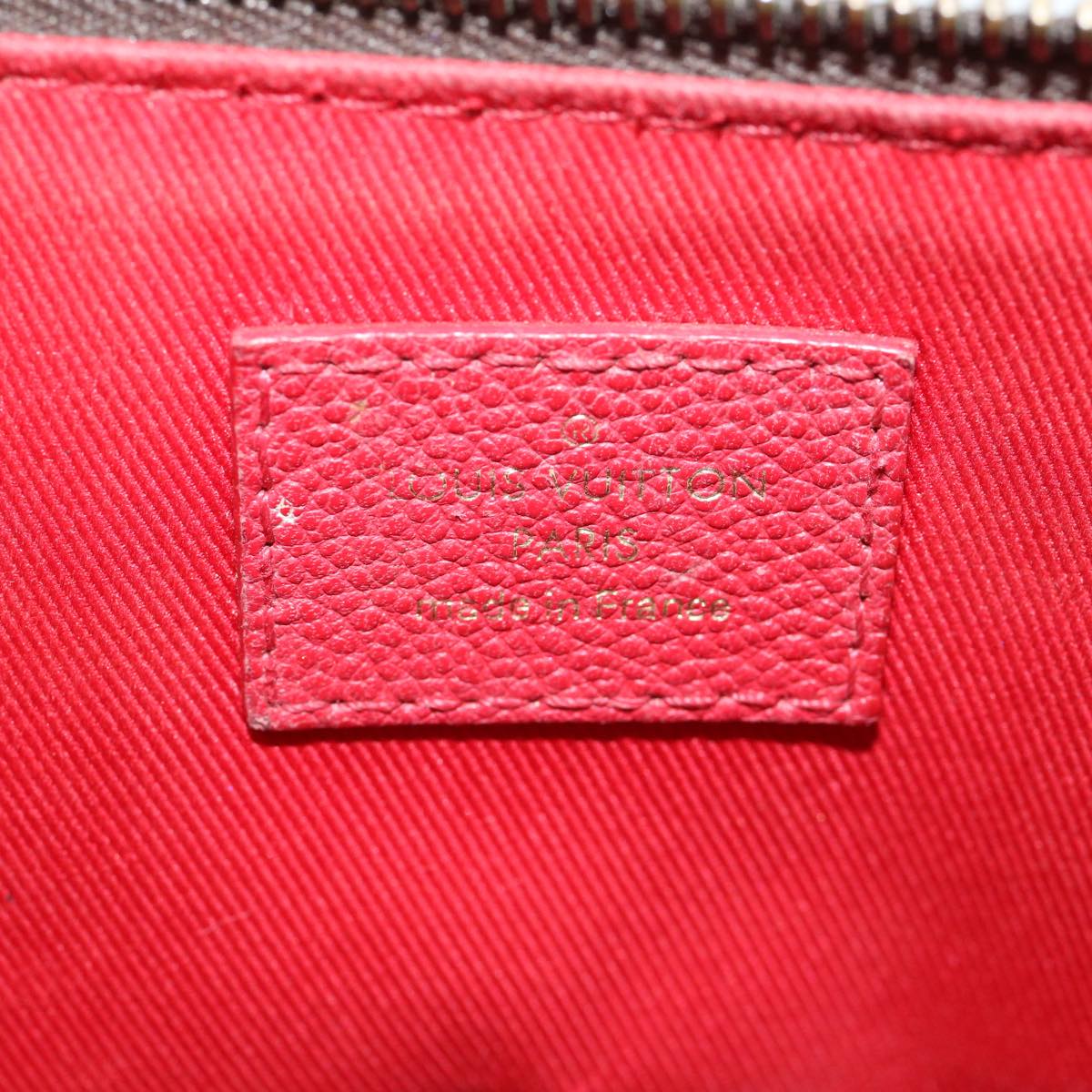 LOUIS VUITTON Monogram Tournel PM 2Way Shoulder Hand Bag Red M44027 Auth 32531