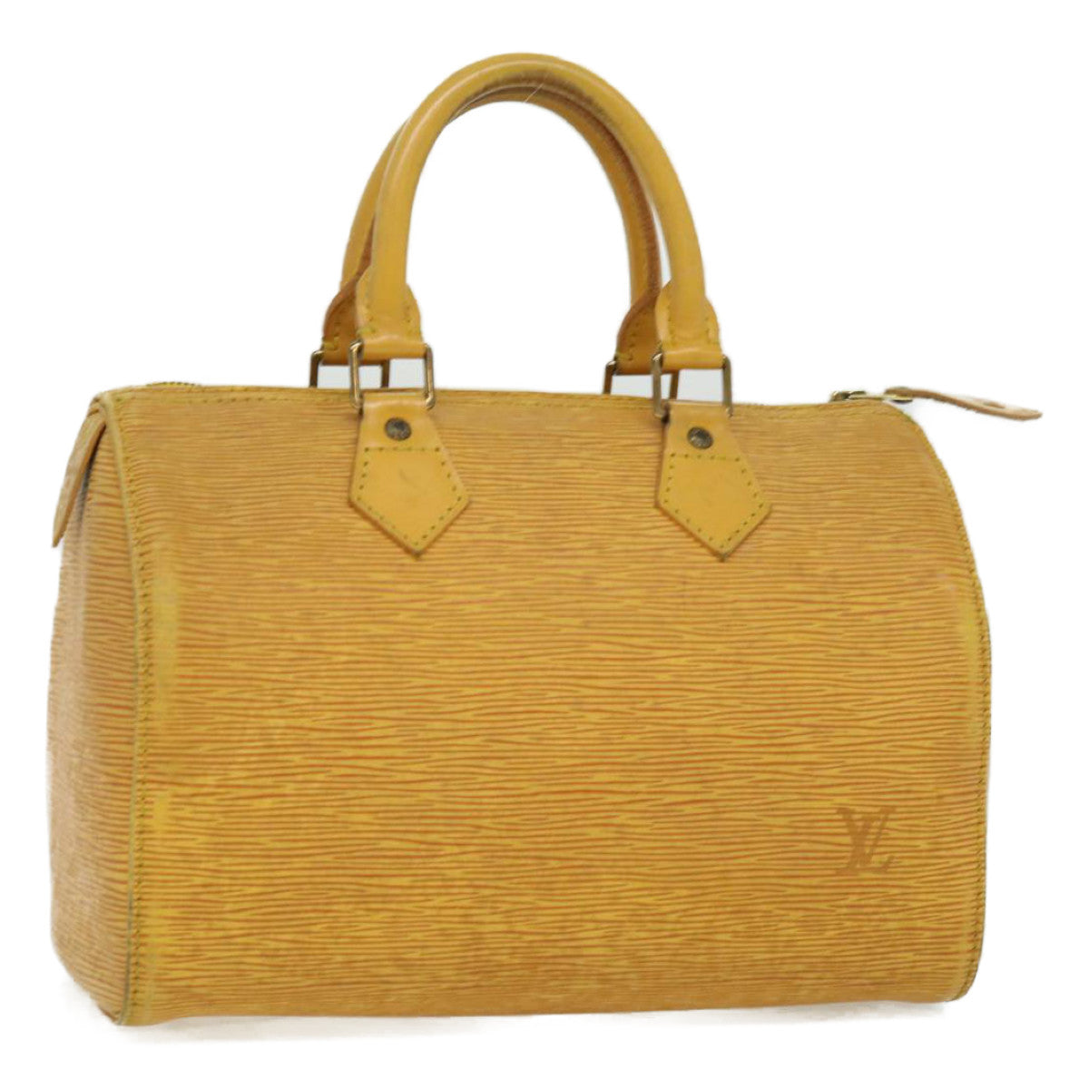 LOUIS VUITTON Epi Speedy 25 Hand Bag Yellow M43019 LV Auth 32541