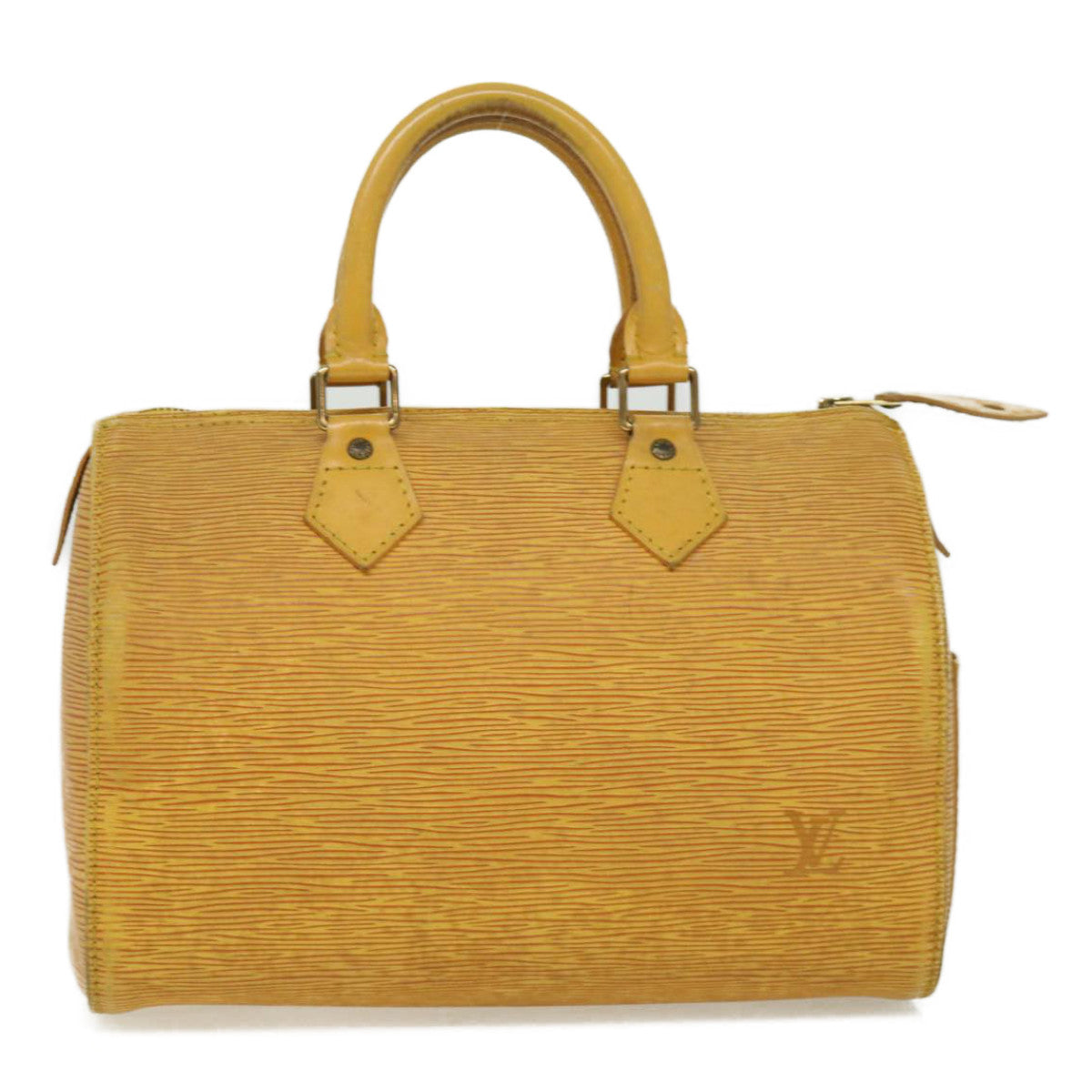 LOUIS VUITTON Epi Speedy 25 Hand Bag Yellow M43019 LV Auth 32541