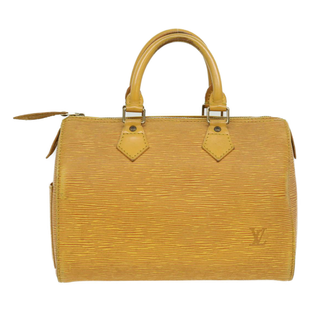 LOUIS VUITTON Epi Speedy 25 Hand Bag Yellow M43019 LV Auth 32541