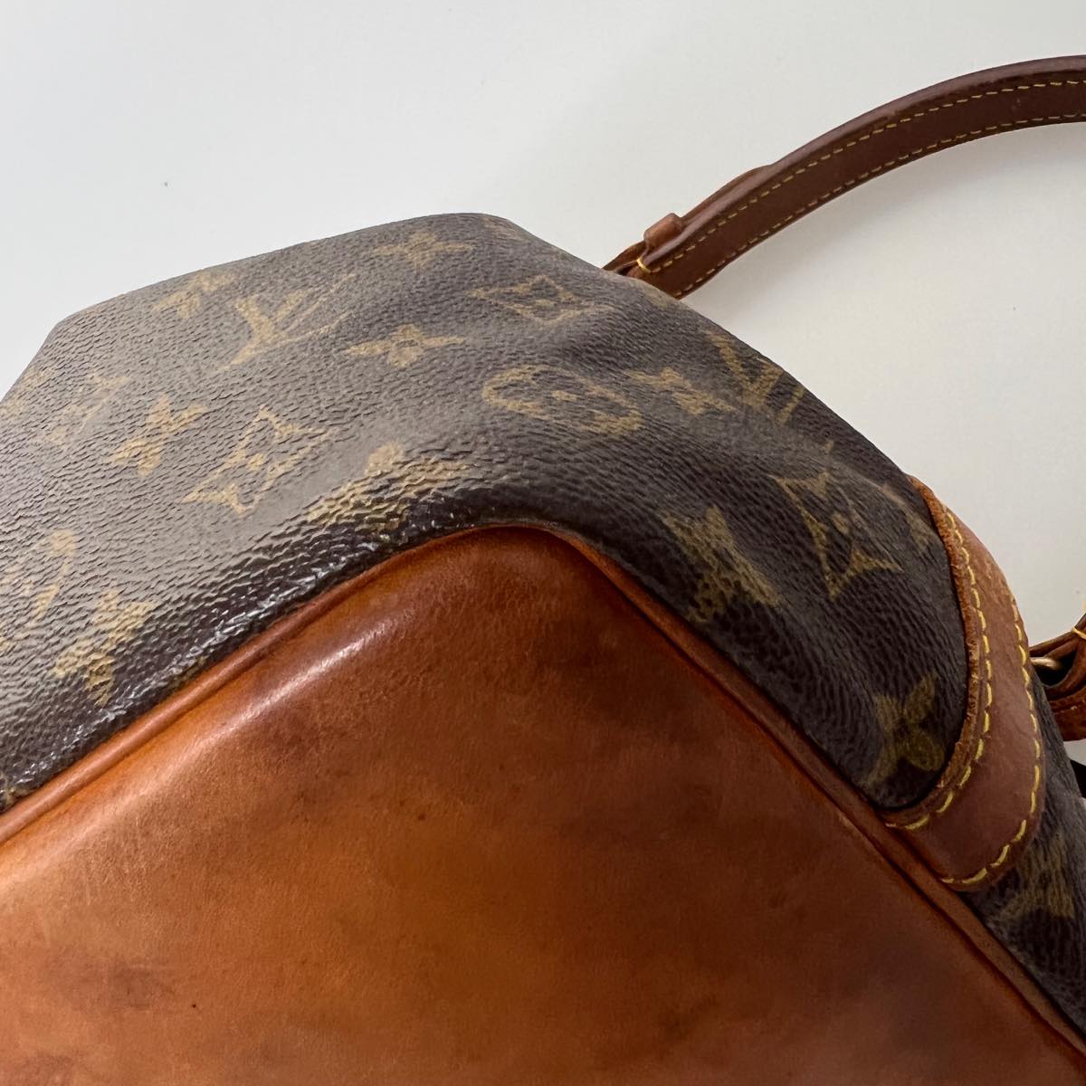 LOUIS VUITTON Monogram Petit Noe Shoulder Bag M42226 LV Auth 32554