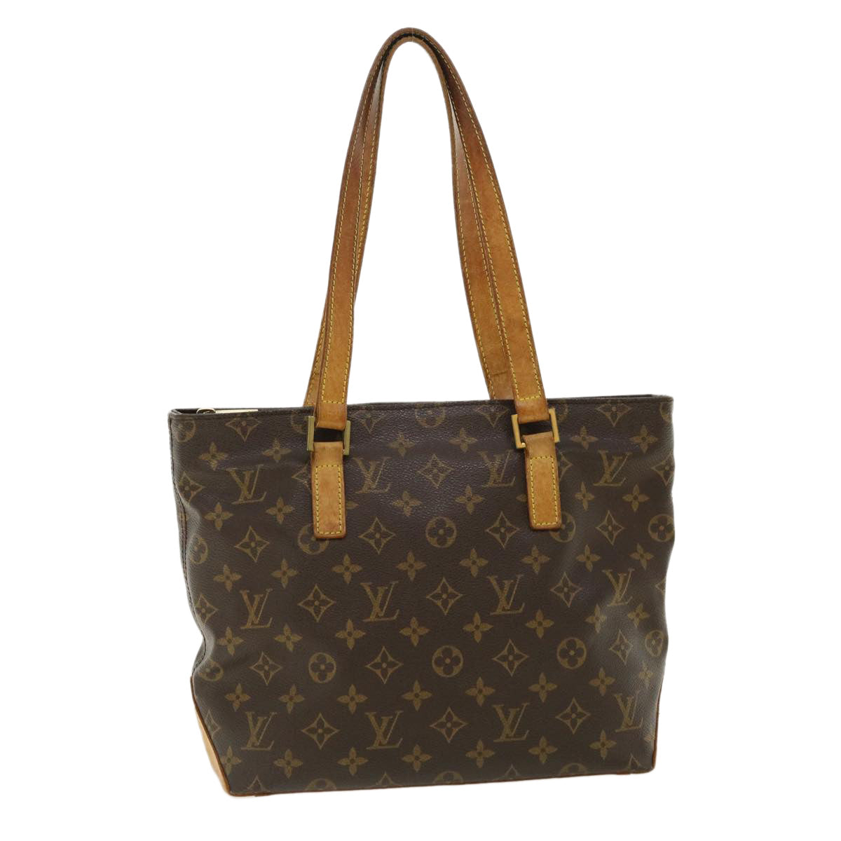 LOUIS VUITTON Monogram Cabas Piano Tote Bag M51148 LV Auth 32560