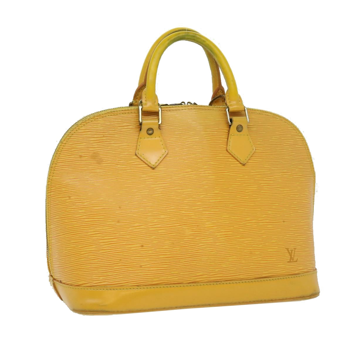 LOUIS VUITTON Epi Alma Hand Bag Yellow M52149 LV Auth 32562