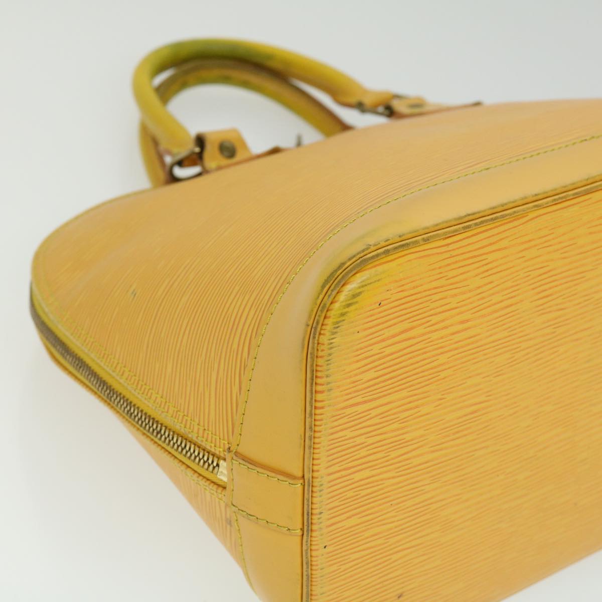 LOUIS VUITTON Epi Alma Hand Bag Yellow M52149 LV Auth 32562