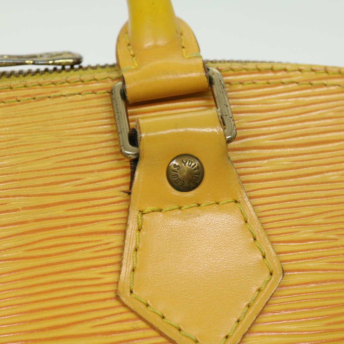 LOUIS VUITTON Epi Alma Hand Bag Yellow M52149 LV Auth 32562