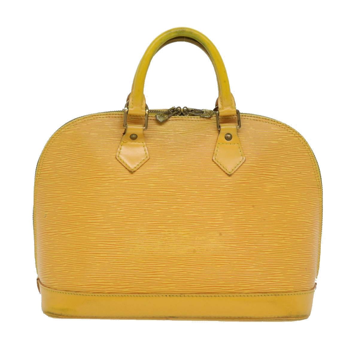 LOUIS VUITTON Epi Alma Hand Bag Yellow M52149 LV Auth 32562