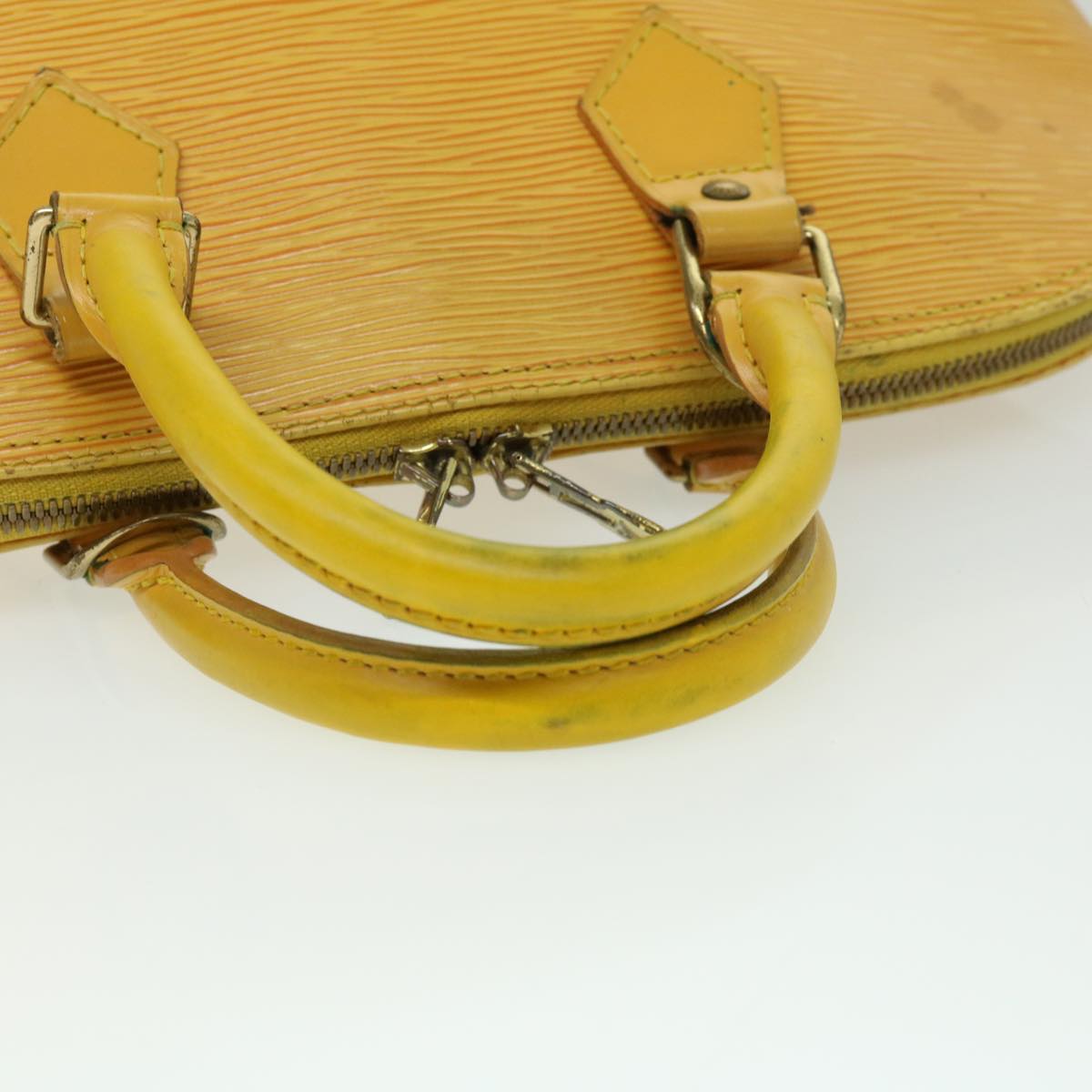 LOUIS VUITTON Epi Alma Hand Bag Yellow M52149 LV Auth 32562