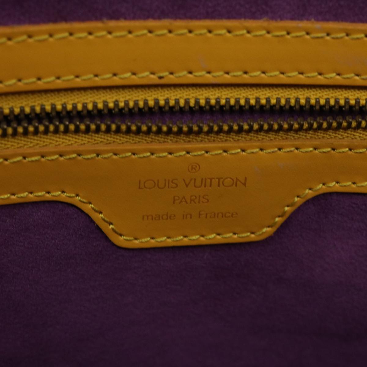 LOUIS VUITTON Epi Lussac Shoulder Bag Yellow M52289 LV Auth 32581