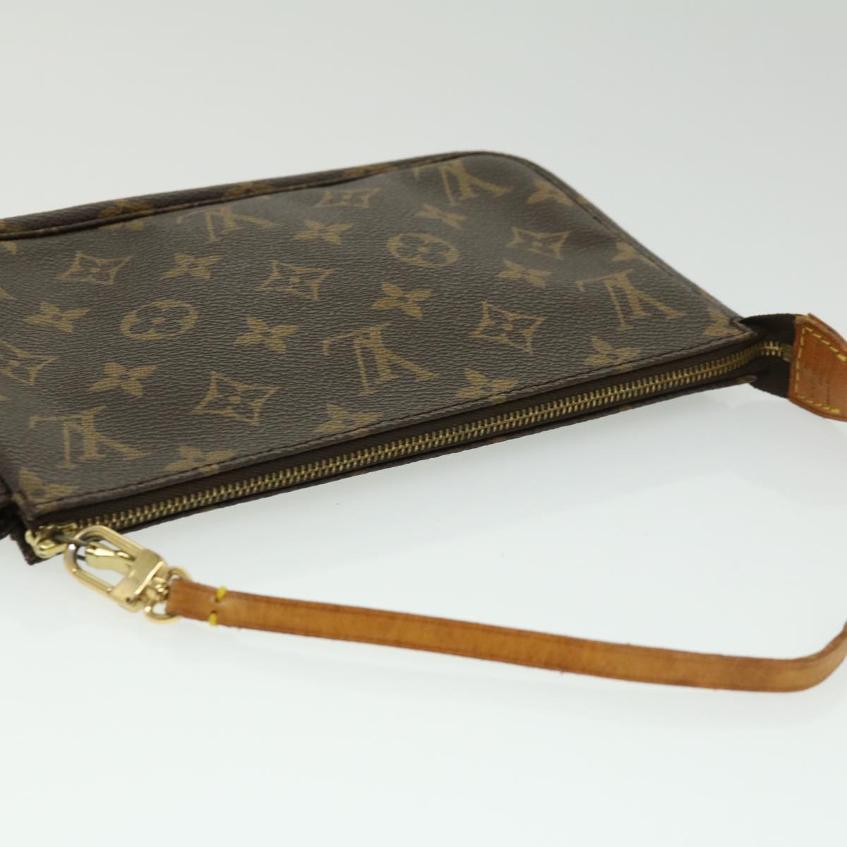 LOUIS VUITTON Monogram Pochette Accessoires Pouch M51980 LV Auth 32623