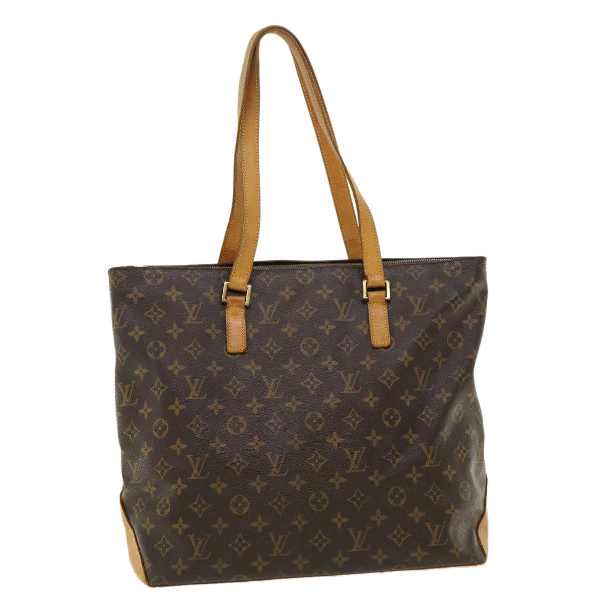 LOUIS VUITTON Monogram Cabas Mezzo Tote Bag M51151 LV Auth 32679